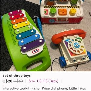 Set of 3 toys
